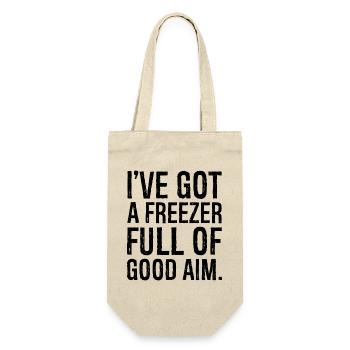 I've got a freezer full of good aim - Gift Bag for Bottles - nature - Front