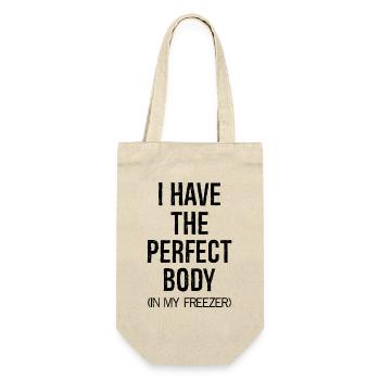 I have the perfect body In my freezer - Gift Bag for Bottles - nature - Front