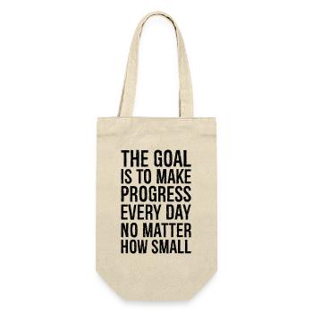 L’objectif est de progresser tous les jours, peu importe - Sac à bouteille - nature - Devant