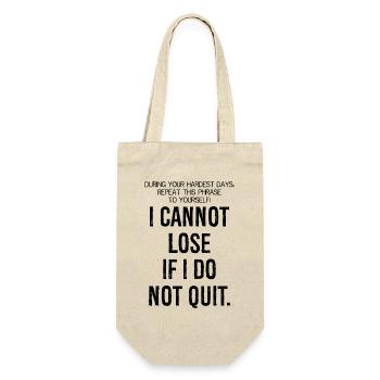 during your hardest days repeat this phrase - Gift Bag for Bottles - nature - Front