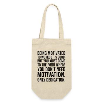 Être motivé pour s’entraîner, c’est bien - Sac à bouteille - nature - Devant