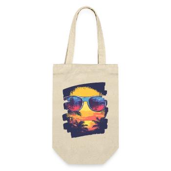 Sunglasses Summer Palm Trees - Gift Bag for Bottles - nature - Front