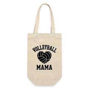 Volleyball Spruch Lustiges Volleyball Geschenk - Geschenkbeutel für Flaschen - Natur - Vorne