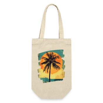 palmier coucher de soleil soleil d’été - Sac à bouteille - nature - Devant