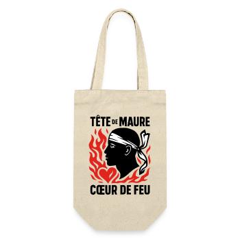 Tête de maure Coeur de feu - Sac à bouteille - nature - Devant