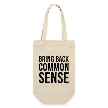 bring back common sense - Gift Bag for Bottles - nature - Front