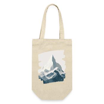 Berge Klettern Kletterer Wandern - Geschenkbeutel für Flaschen - Natur - Vorne
