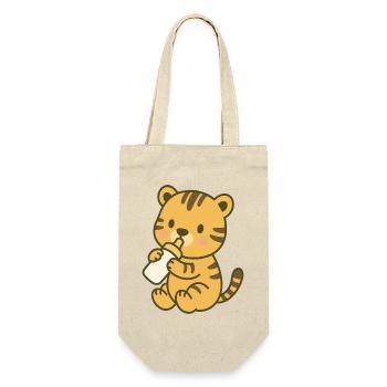 Bottle Baby Tiger - Baby Tiger with Bottle - Gift Bag for Bottles - nature - Front