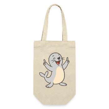 Cheerful seal - Gift Bag for Bottles - nature - Front