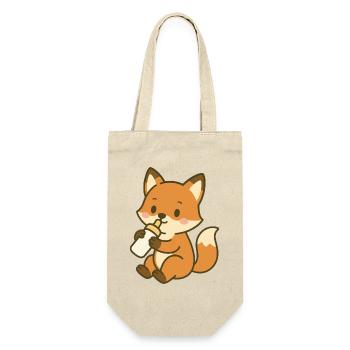 Thirsty baby fox - Gift Bag for Bottles - nature - Front