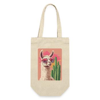 Funny Llama Alpaca Llama Animal Gift - Gift Bag for Bottles - nature - Front