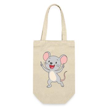 Dancing fun mouse - Gift Bag for Bottles - nature - Front