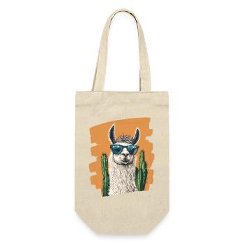 Funny Llama Alpaca Llama Animal Gift - Gift Bag for Bottles - nature - Front