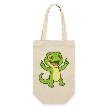 Happy Gecko Vibes - Gift Bag for Bottles - nature - Front