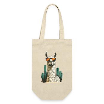 Funny Llama Alpaca Llama Animal Gift - Gift Bag for Bottles - nature - Front