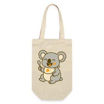 Mignon bébé koala mangeant - Sac à bouteille - nature - Devant