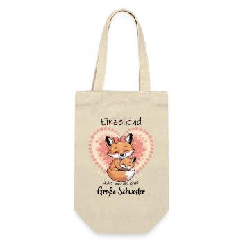 Announcing offspring I'm going to be a big sister in 2027 - Gift Bag for Bottles - nature - Front