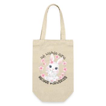 Announcing offspring I'm going to be a big sister in 2027 - Gift Bag for Bottles - nature - Front