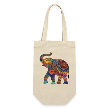 Elephant Proboscis Africa Safari Wilderness Elephant - Gift Bag for Bottles - nature - Front