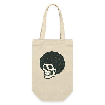 Le crâne aux cheveux ronds des profondeurs - Sac à bouteille - nature - Devant