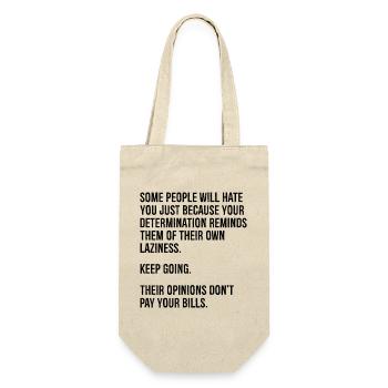 some people will hate you just because your - Gift Bag for Bottles - nature - Front