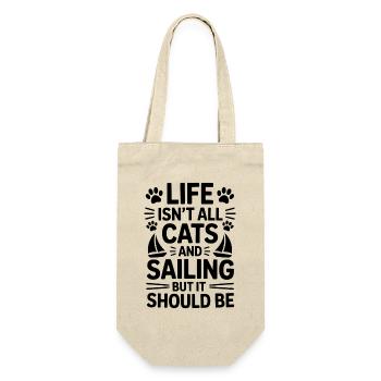 Sailing Saying Cats Sailor Cat Sailing Gift - Gift Bag for Bottles - nature - Front