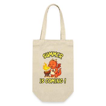 Summer is coming! - Barbecue humor - cute dragon - Gift Bag for Bottles - nature - Front