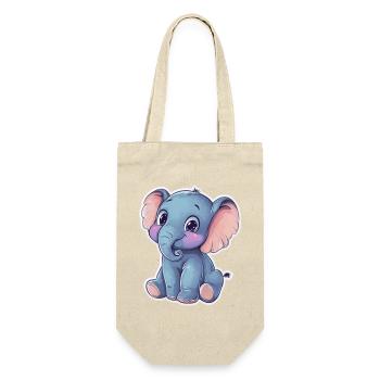 Éléphant mignon – idée cadeau pour les amoureux des animaux - Sac à bouteille - nature - Devant