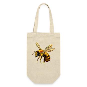 abeilles apiculteur miel apiculteur abeilles abeille mignonne - Sac à bouteille - nature - Devant