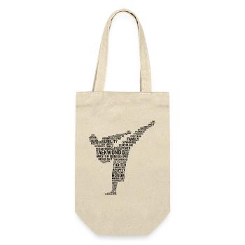 Taekwondo Quote  - Gift Bag for Bottles - nature - Front