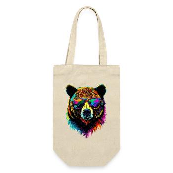 Brown Bear, Grizzly Bear, Bear Brothers, Forest, Wild Bears - Gift Bag for Bottles - nature - Front