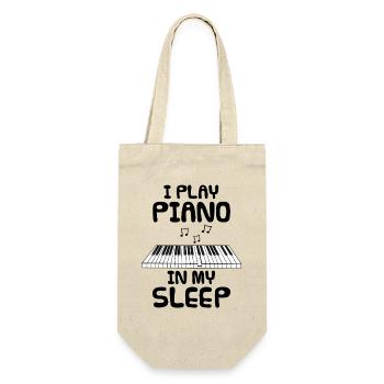 I Play Piano In My Sleep - Gift Bag for Bottles - nature - Front