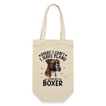 Realistic Boxer Dog Portrait for Apparel - Gift Bag for Bottles - nature - Front