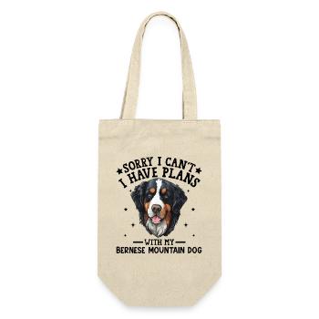 Realistic Bernese Mountain Dog Illustration - Gift Bag for Bottles - nature - Front
