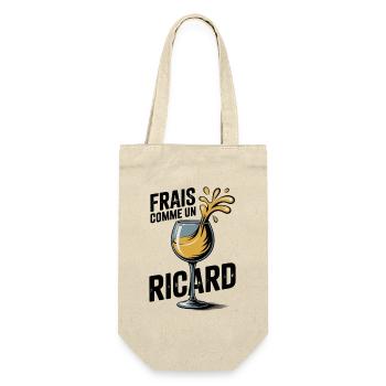 Wine glass with humorous splashes - Gift Bag for Bottles - nature - Front