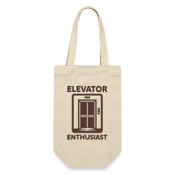 Elevator Enthusiast Elevator Lover - Gift Bag for Bottles - nature - Front