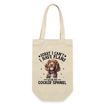 Joyful Dachshund Illustration for Apparel - Gift Bag for Bottles - nature - Front