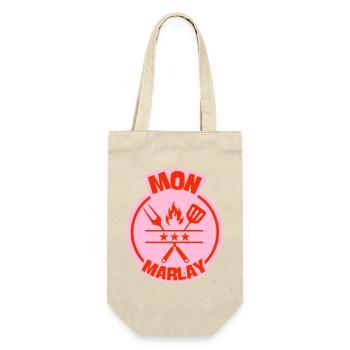 Cooking grill design for mom Marlay - Gift Bag for Bottles - nature - Front