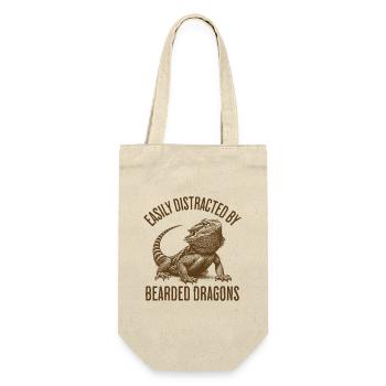 Easily Distracted By Bearded Dragons - Gift Bag for Bottles - nature - Front