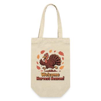 Festliche Erntezeit Türkei Illustration - Geschenkbeutel für Flaschen - Natur - Vorne