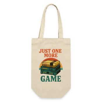 Retro Gaming Stack Illustration - Geschenkbeutel für Flaschen - Natur - Vorne