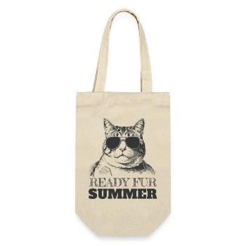 Cool Cat in sunglasses ready for summer - Gift Bag for Bottles - nature - Front