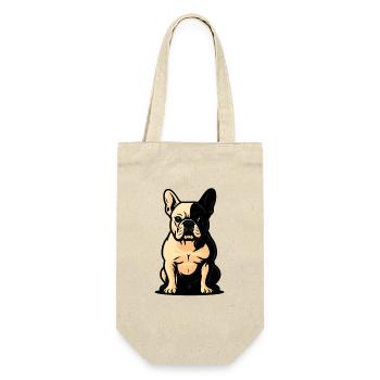 Illustration de bouledogue français, amoureux des chiens - Sac à bouteille - nature - Devant