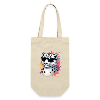 Casual cheetah with sunglasses - Gift Bag for Bottles - nature - Front