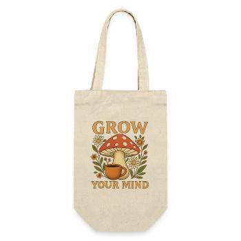 Wachstum Geist Pilz Blumen Design - Geschenkbeutel für Flaschen - Natur - Vorne