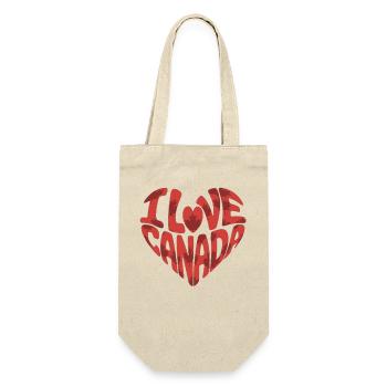 Heart with love for Canada - Gift Bag for Bottles - nature - Front