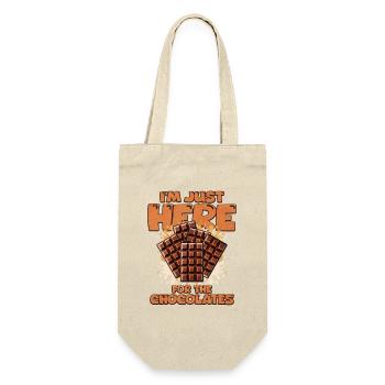 Dicton amateur de chocolat - Sac à bouteille - nature - Devant