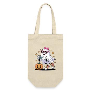 Halloween Boys Kids Ghost Gamer Scary Costume - Gift Bag for Bottles - nature - Front