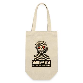 Skeletal smile with message - Gift Bag for Bottles - nature - Front