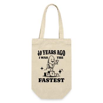 40. Geburtstag Gag zum 40. Geburtstag Geburtstag Geburtstagsparty - Geschenkbeutel für Flaschen - Natur - Vorne